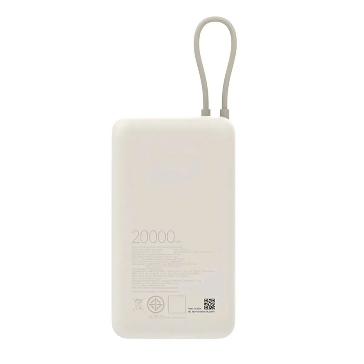 XIAOMI - Power Bank Xiaomi 20000mAh 33W Fast Charger Beige