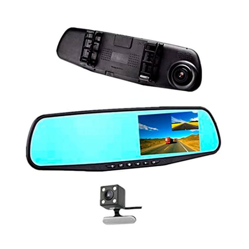 GENERICO - Retrovisor para Auto DVR  Reversa UHD  Visión Nocturna