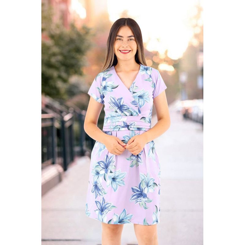 ARMA TU LOOK - VESTIDO ANAHI ESTAMPADO FALDA EN A CON BOLSILLOS