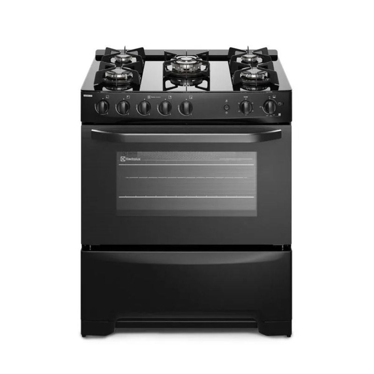 ELECTROLUX - Cocina a Gas 5 Quemadores Triple Llama Grill 76cm Black Electrolux FE5GPR