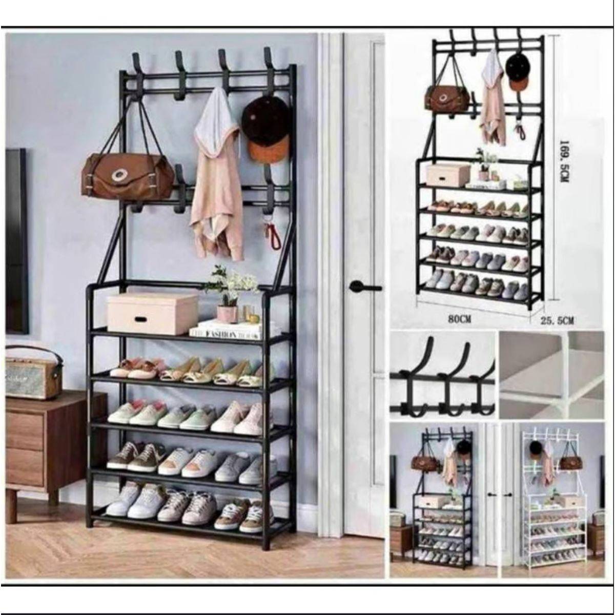 GENERICO - Organizador Zapatero Perchero de 5 Niveles