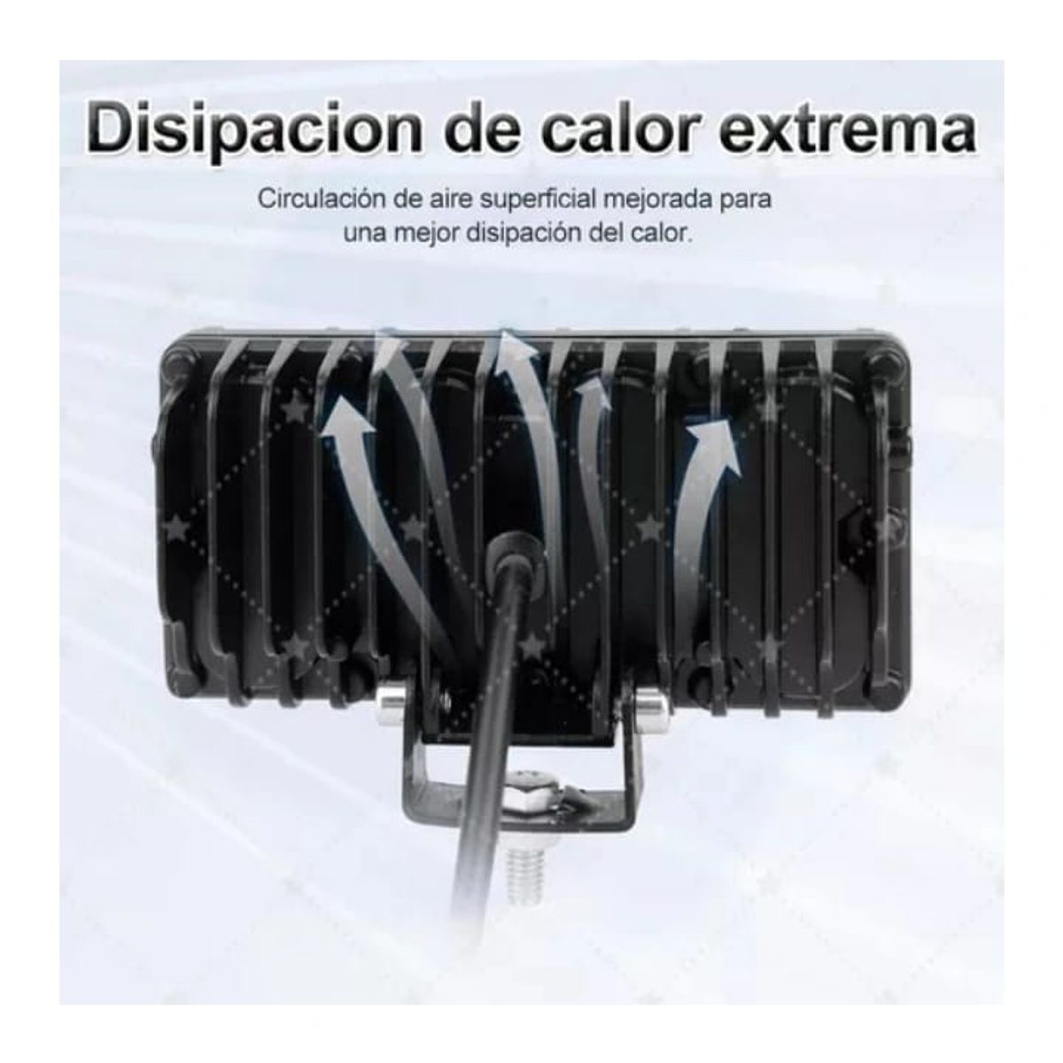 GENERICO - Faro Auxiliar Led Lupa dual amarillo blanco