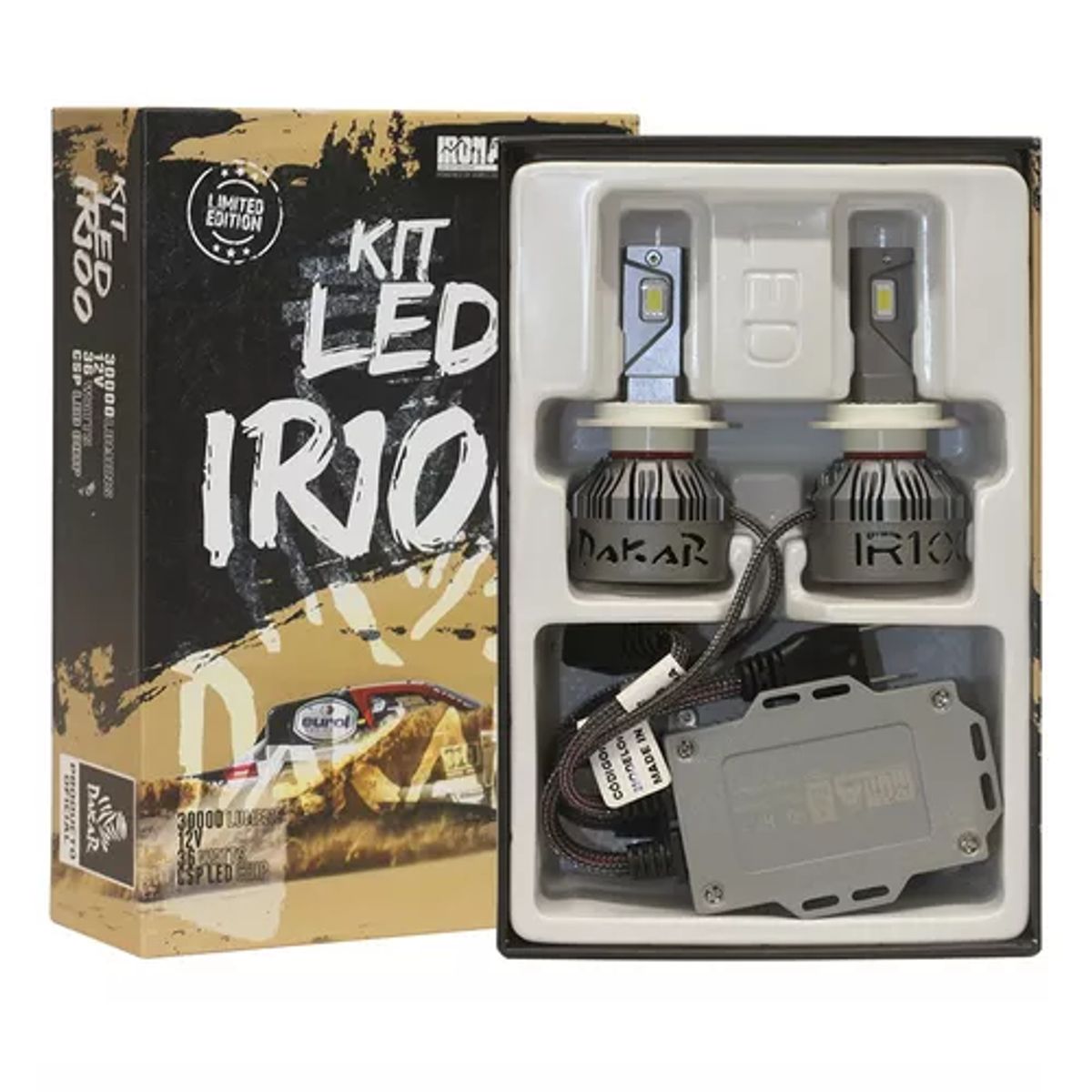 GENERICO - Kit Focos Led Irx H7 Chip Led Csp Canbus Auto Rally Daka