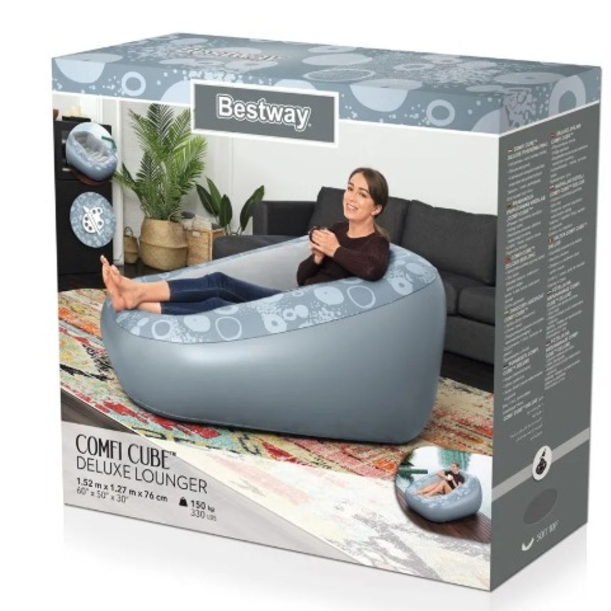BESTWAY - Sillon Inflable Puff Sofa Colchon Bestway