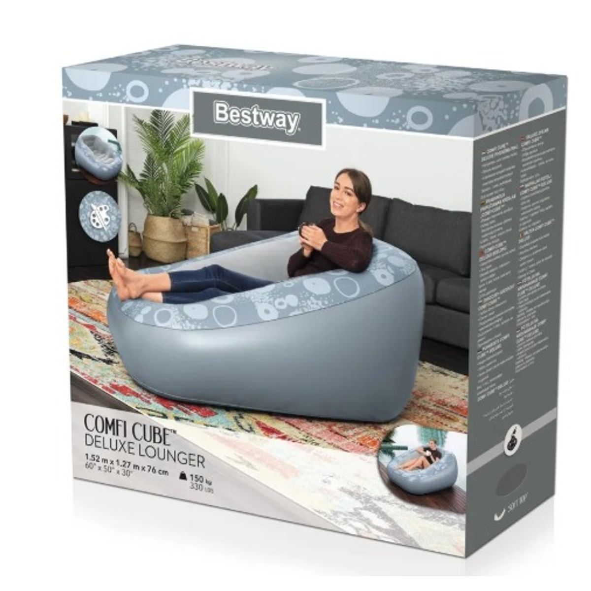 BESTWAY - Sillon Inflable Puff Sofa Colchon Bestway