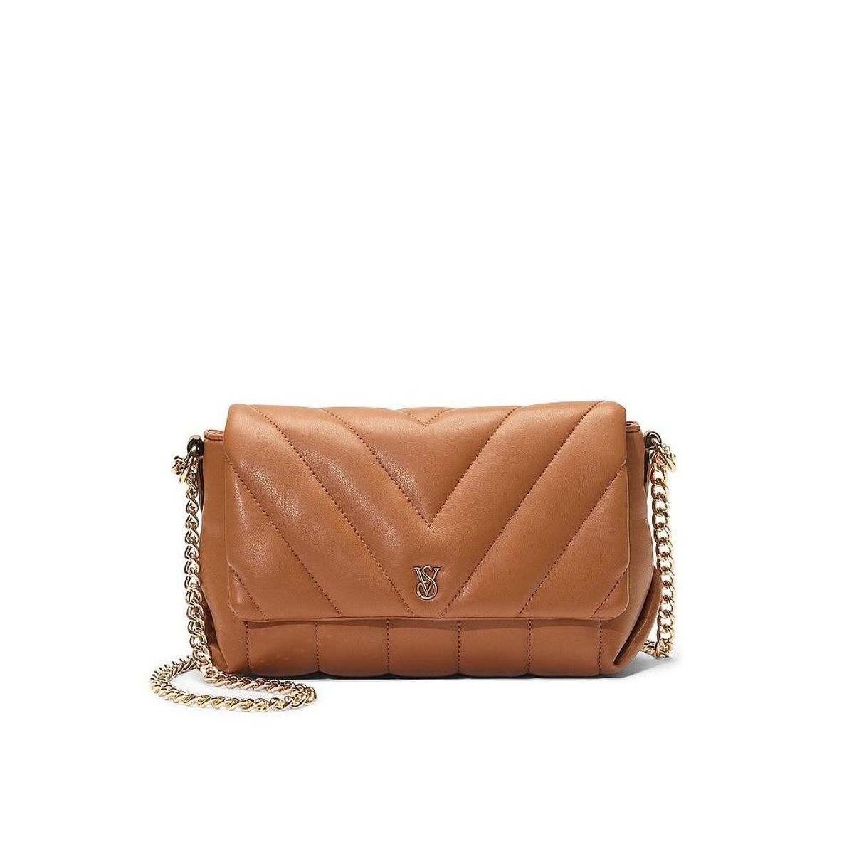 VICTORIA'S SECRET - Cartera Crossbody Mediana Camel  Victorias Secret