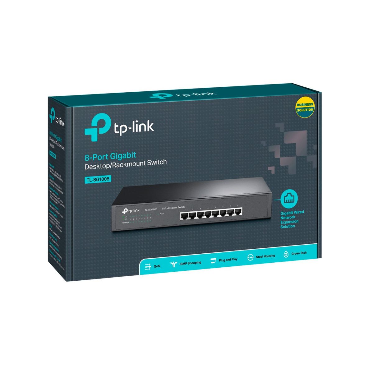 TP LINK - Switch de escritorio TP LINK TL-SG1008 con 8 puertos 101001000 Mbps