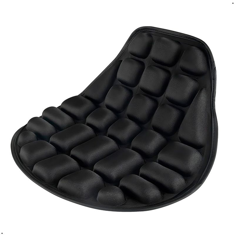 GENERICO - Cojín Ergonómico Para Asiento Moto licra + Tpu Ajustable