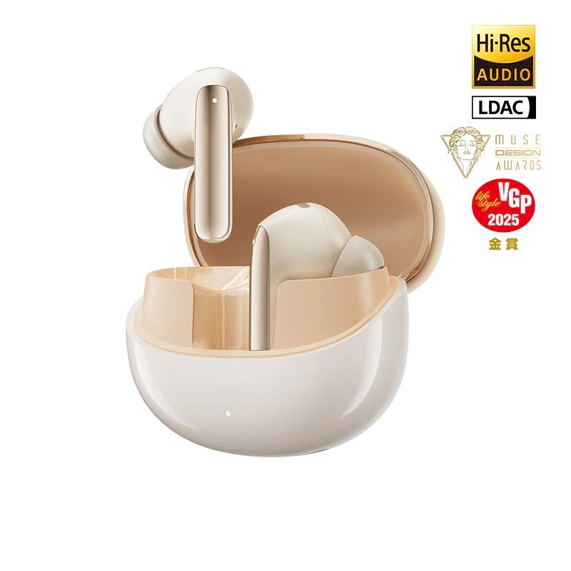 QCY - QCY - Audífonos MeloBuds Pro ANC BT 5.3 LDAC Hi-Res 34hrs - Dorado