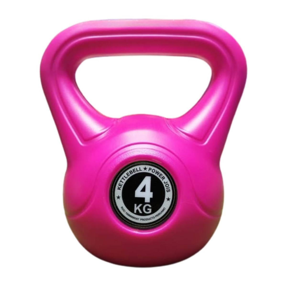 GENERICO - Pesa Rusa o Kettlebell Deporte - 4 kg pvc color Fucsia