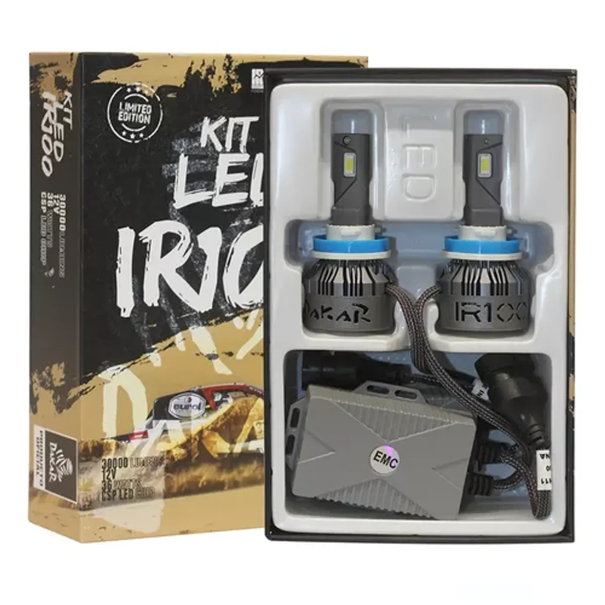 GENERICO - Kit Focos Led Irx H11 Chip Led Csp Canbus Auto Rally Dakar