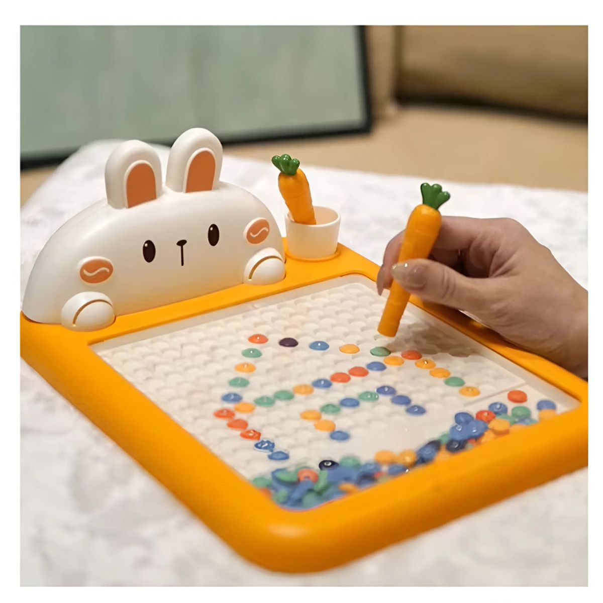 GENERICO - Juego Didáctico Conejito Tablero Mosaico Magnético para Niño