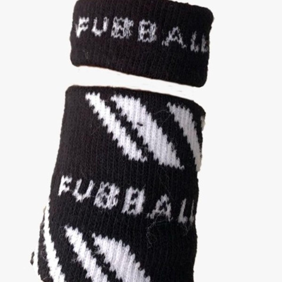 FUBBALL - MUÑEQUERA DE ALGODÓN + SUJETADOR DE CABELLO FUBBALL NEGRO