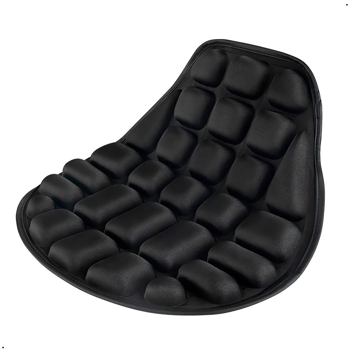 GENERICO - Cojín Ergonómico Para Asiento Moto licra + Tpu Ajustable