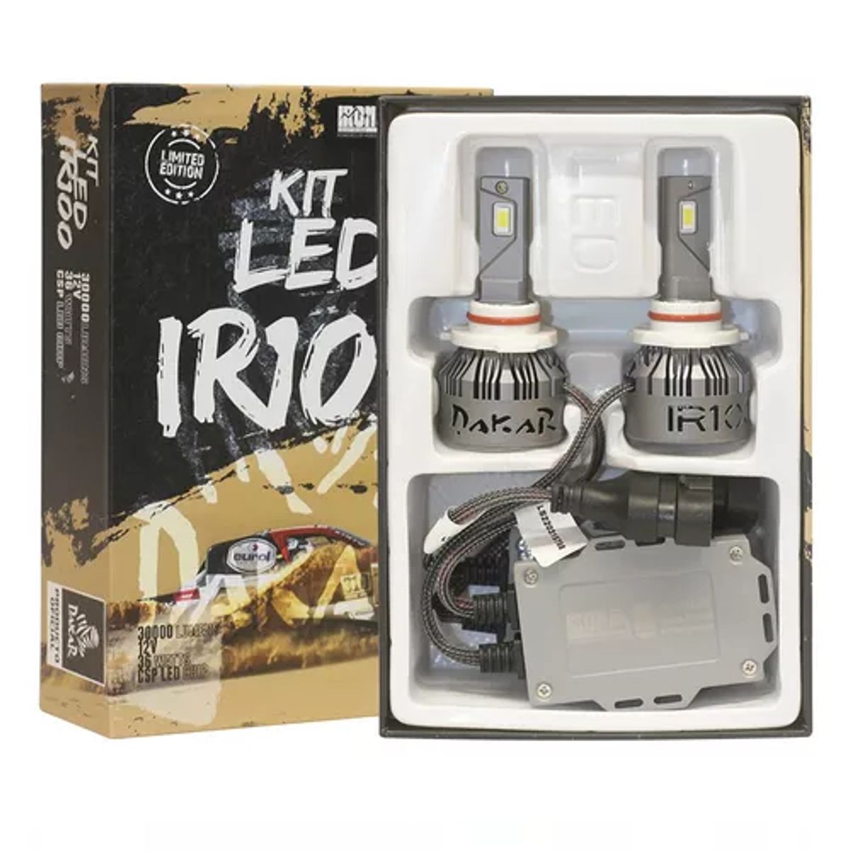 GENERICO - Kit Focos Led Irx 9005 Chip Led Csp Canbus Auto Rally Dakar