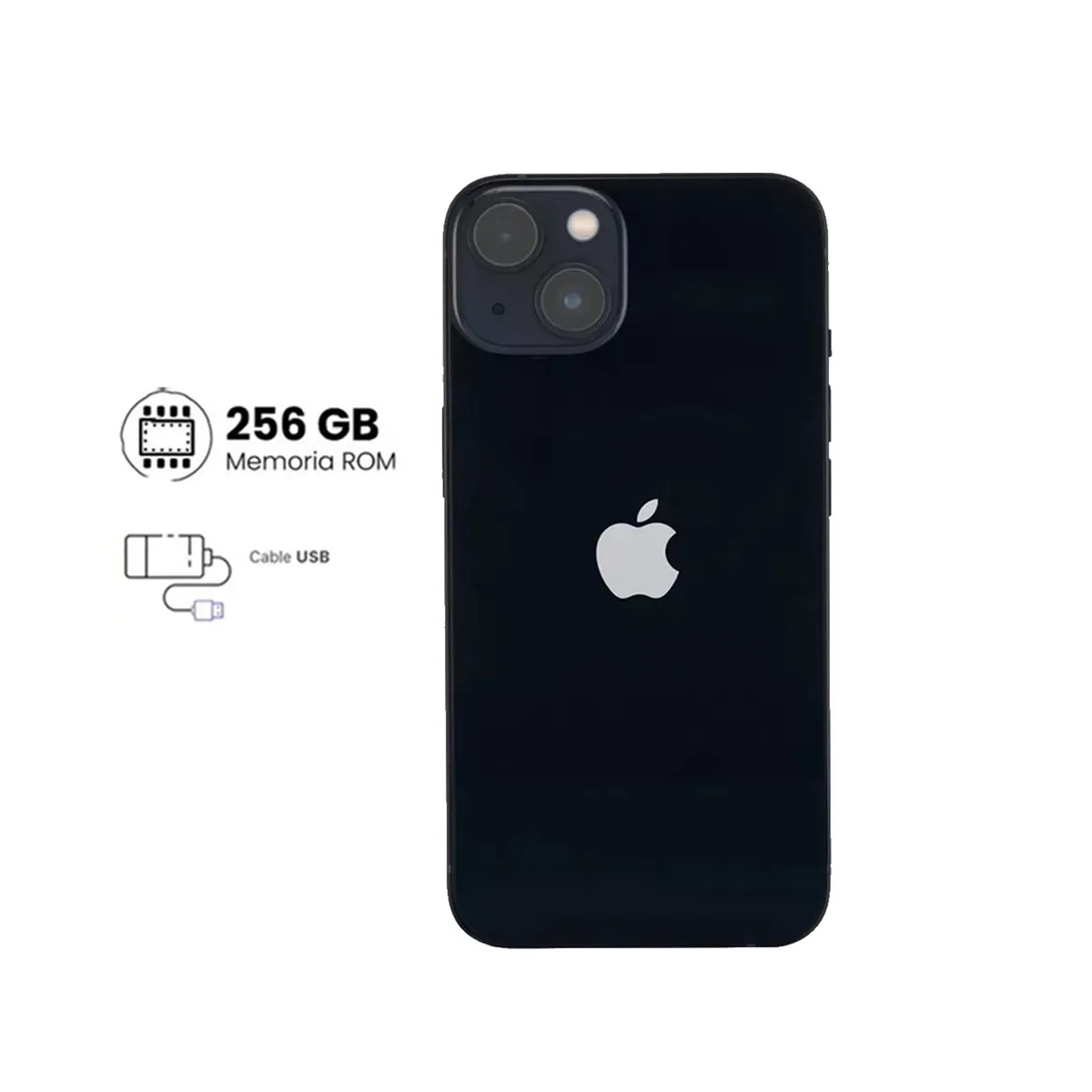 Apple Iphone 13 256gb Negro Reacondicionado A2482, marca APPLE - Foto Principal