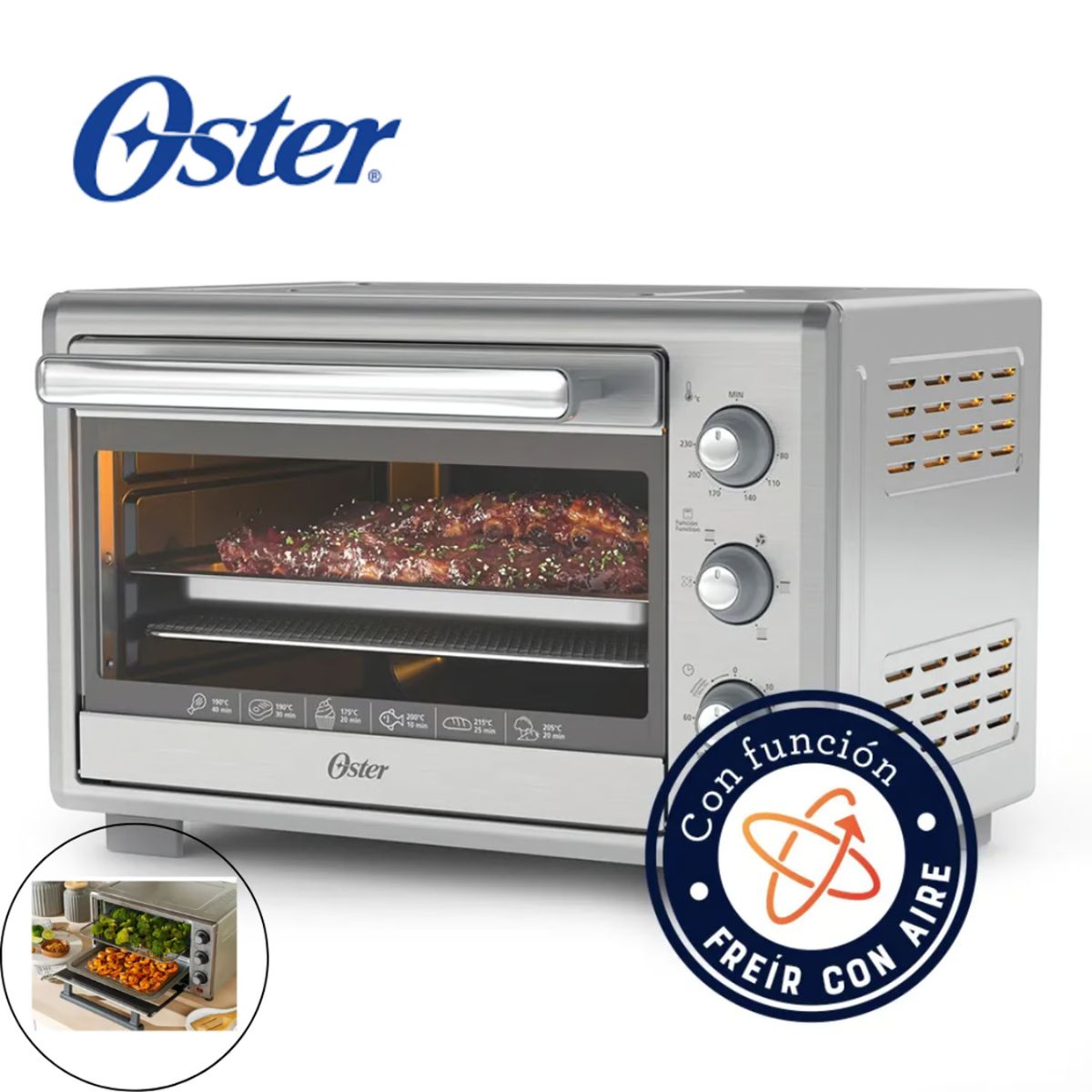OSTER - Horno Oster® de 35L con Freidora de Aire TSSTTVLS35