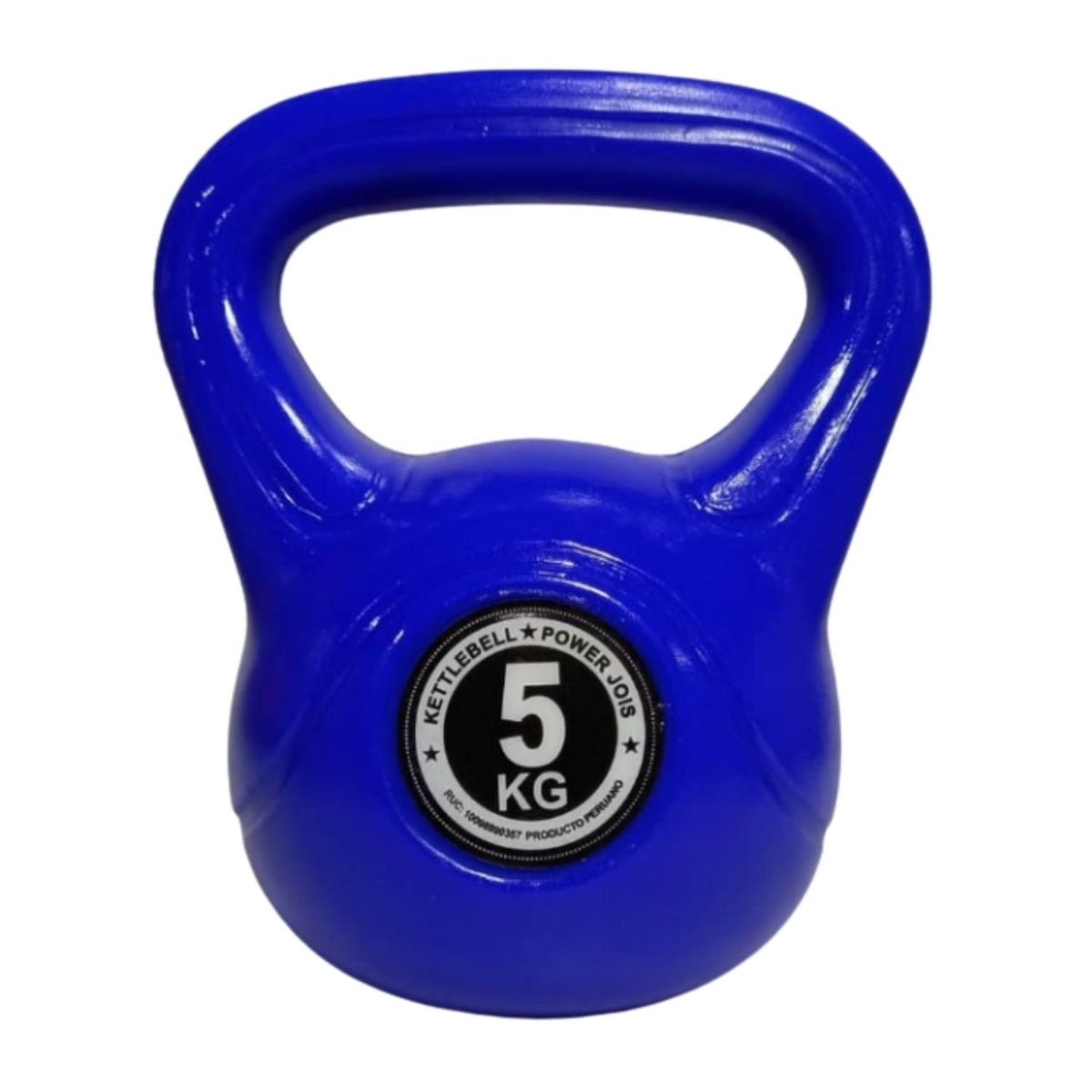 GENERICO - Pesa Rusa o Kettlebell Deporte - 5 kg pvc color Azul