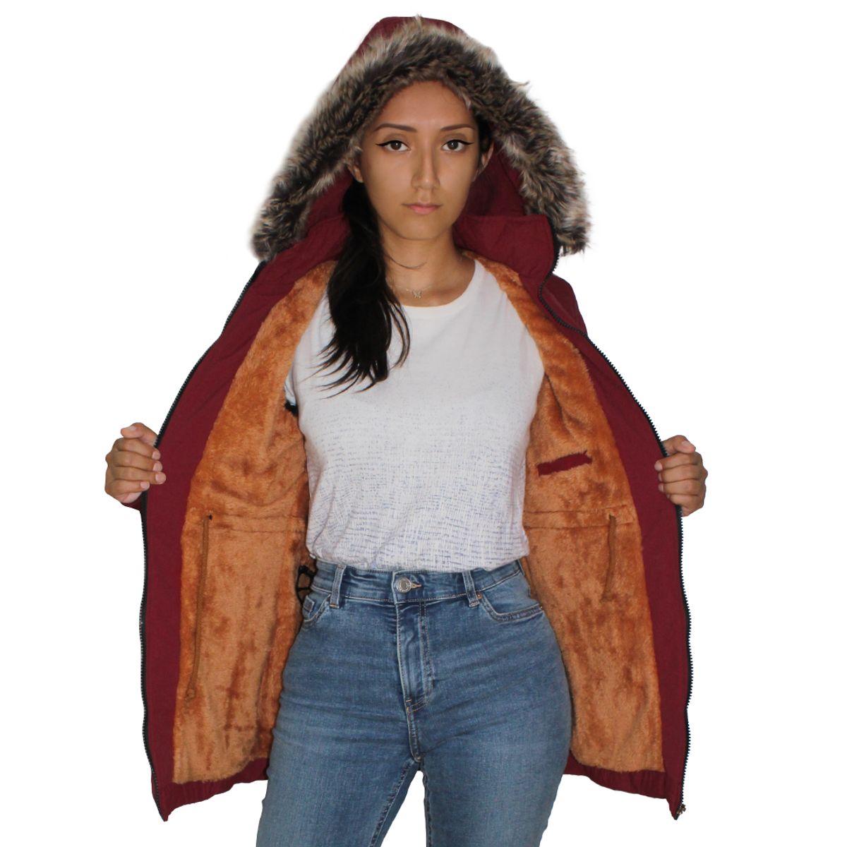 GENERICO - Casaca Parka Abrigo de Invierno para Mujer