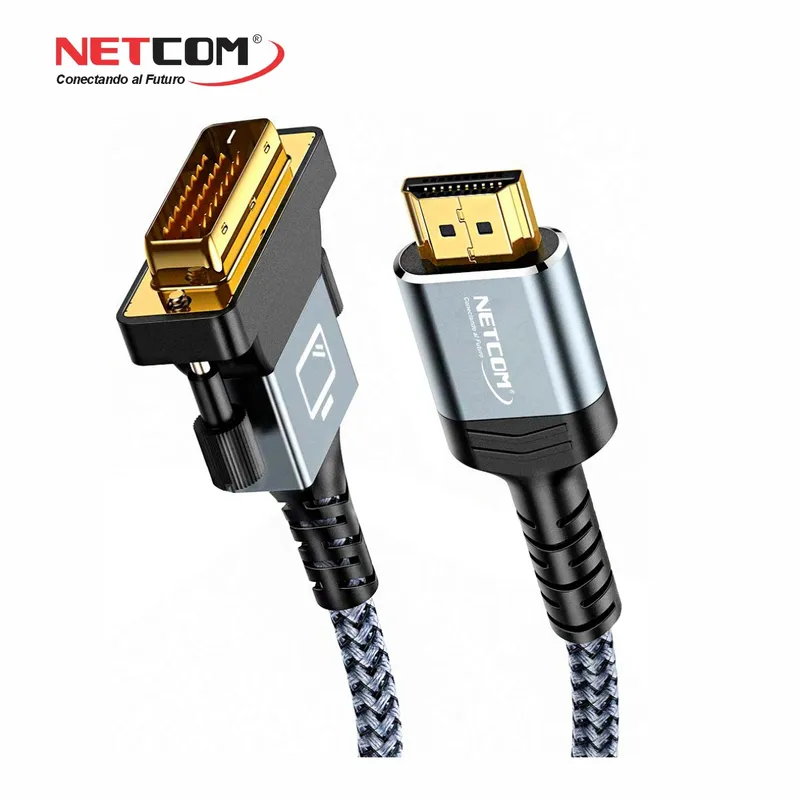 GENERICO - CABLE HDMI A DVI-D 24+1 DE 1.80 MTS FULL HD 1080p - NETCOM