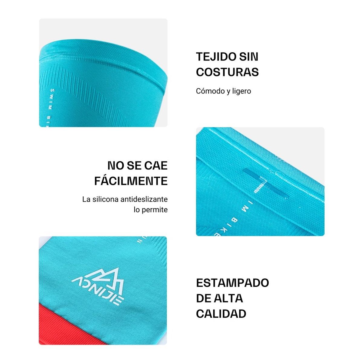 AONIJIE - Musleras de Compresión Deportiva AONIJIE Celeste S