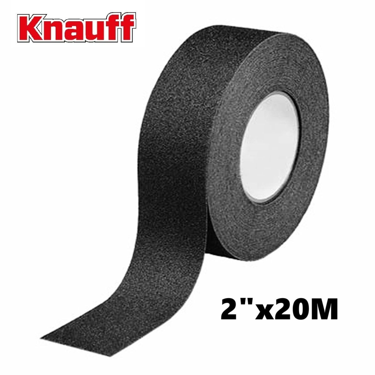 KNAUF - Cinta 20 mt Antiderrapante Antideslizante Negro 50mm c/abrasivo