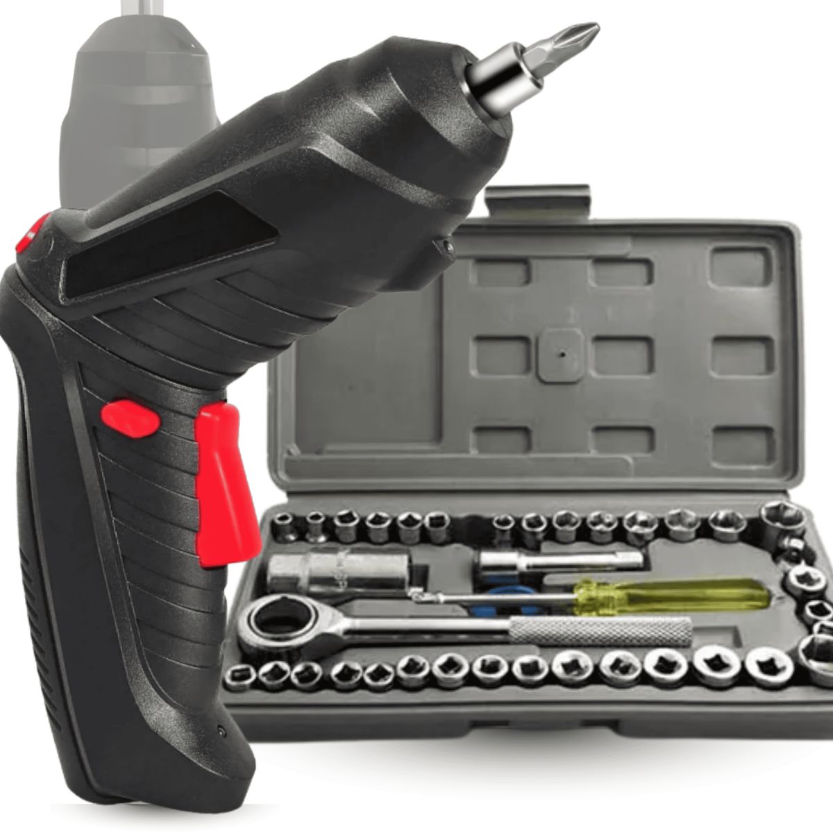 ROSH - Destornillador Eléctrico + Set de Dados 40 Pzs – Máximo Rendimiento