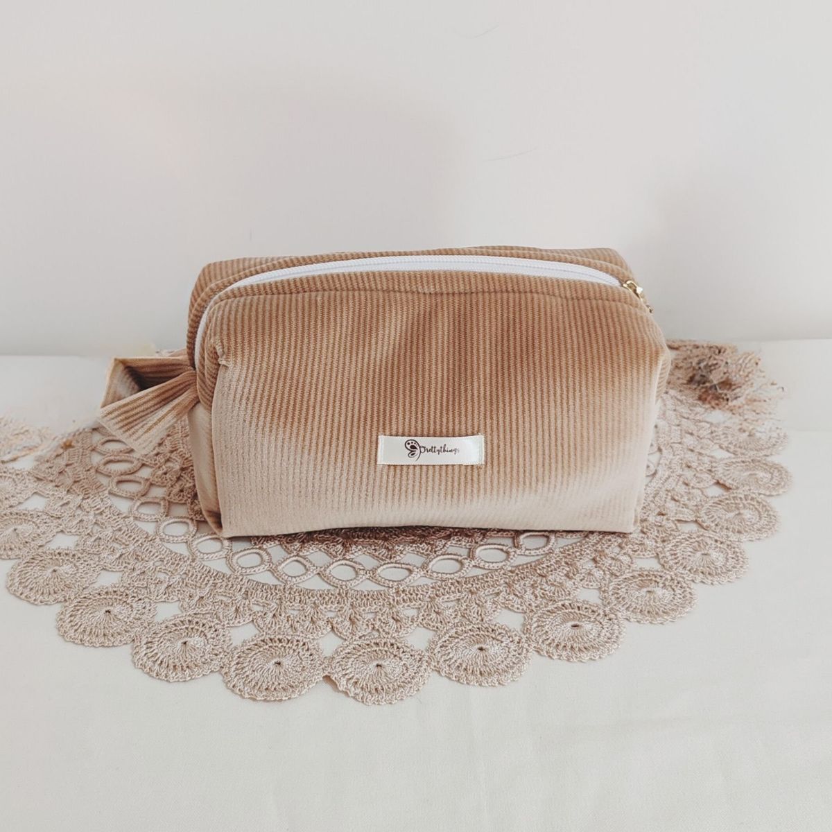 GENERICO - Neceser Porta Cosmético Small 17 cm x 10 cm x 10 cm - Color Nude