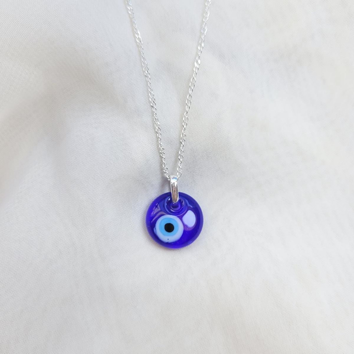 INTUERI - Collar Ojo Turco Azul Acrílico