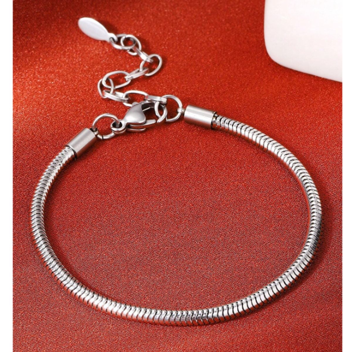 GENERICO - PULSERA TIPO PANDORA DE ACERO INOXIDABLE