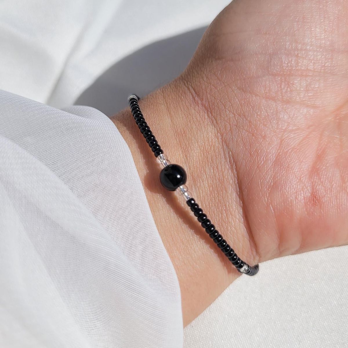 INTUERI - Pulsera Bella Turmalina Negra