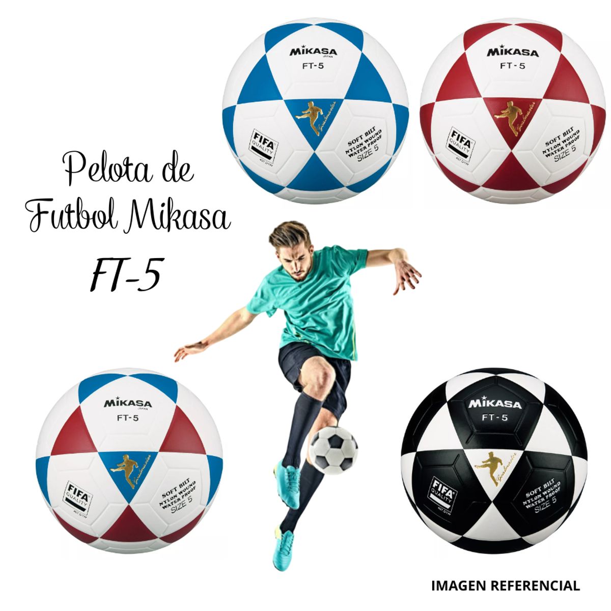 GENERICO - Balón de Fútbol Mikasa Ft-5