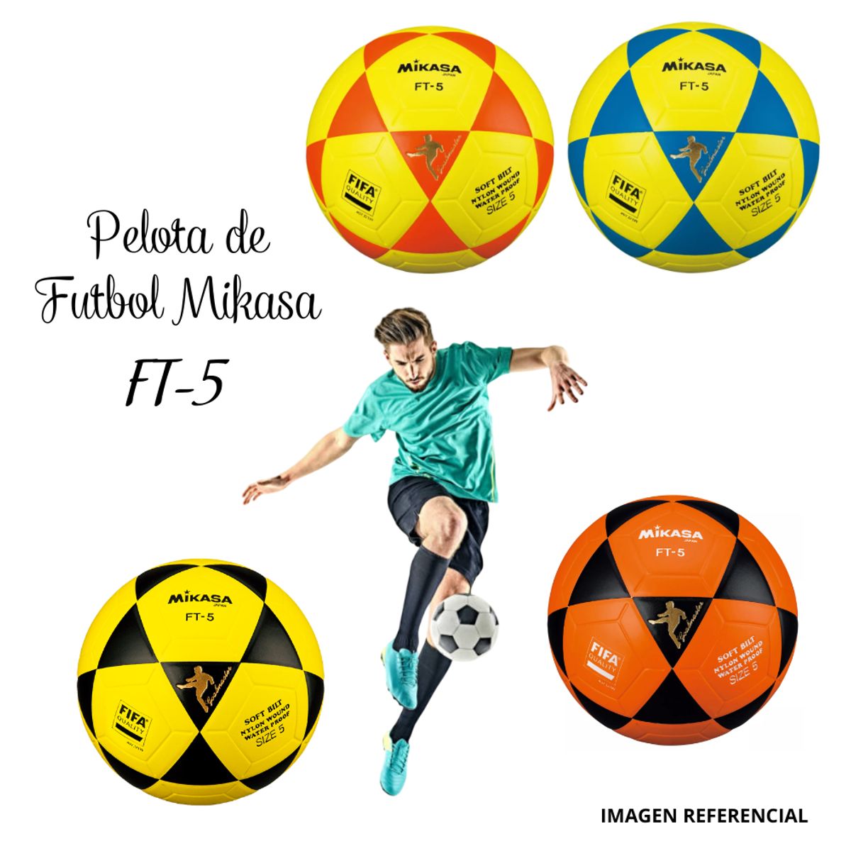 GENERICO - Balón de Fútbol Mikasa Ft-5