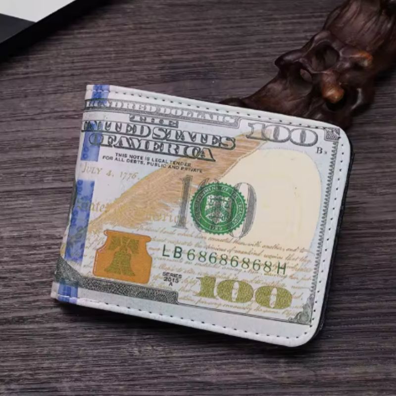 GENERICO - Billetera Diseño Billete de 100 Dólares - Estilo y Originalidad