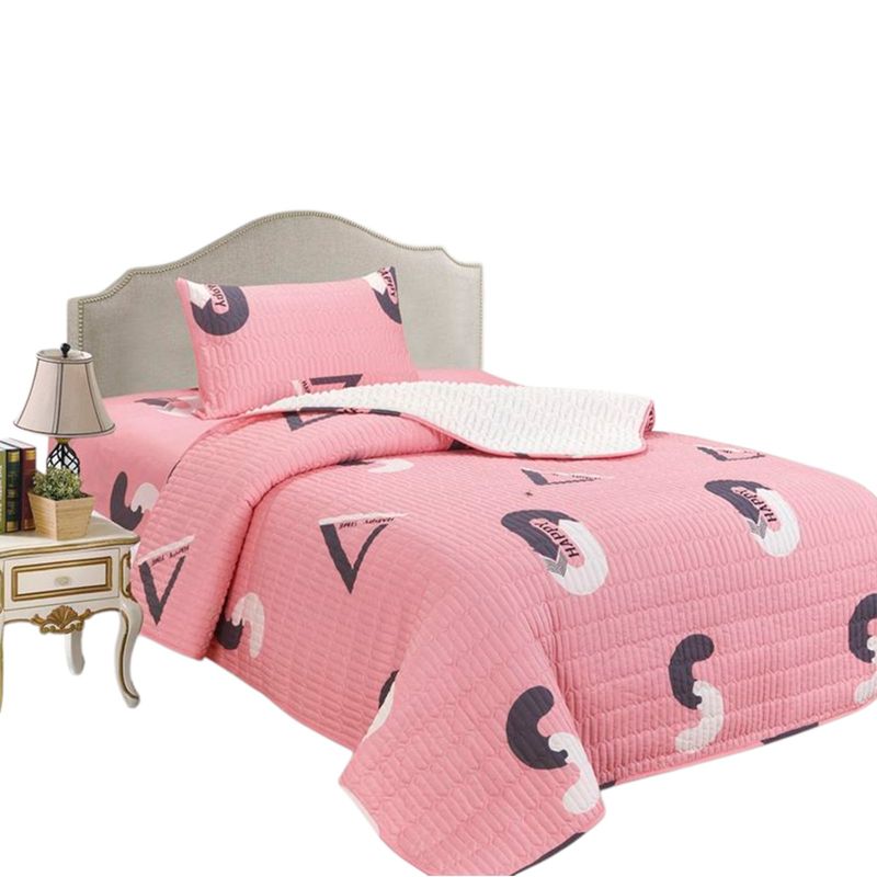 CASATEX - Set Cubrecama Delgado Tela con Reverso Cordero 1.5 Plz-C01