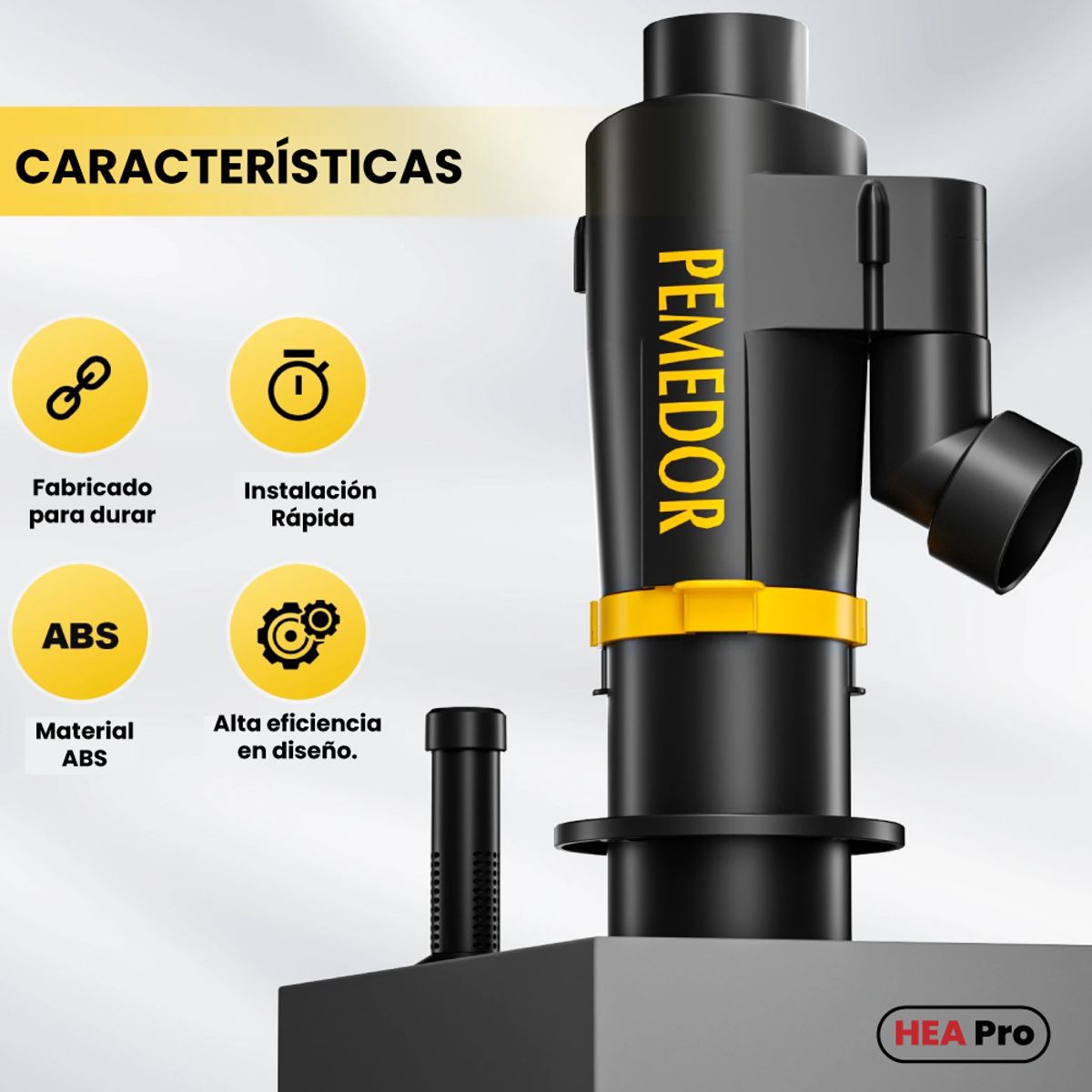 GENERICO - COLECTOR DE POLVO CICLONICO 2"- 50 mm DOBLE FILTRO