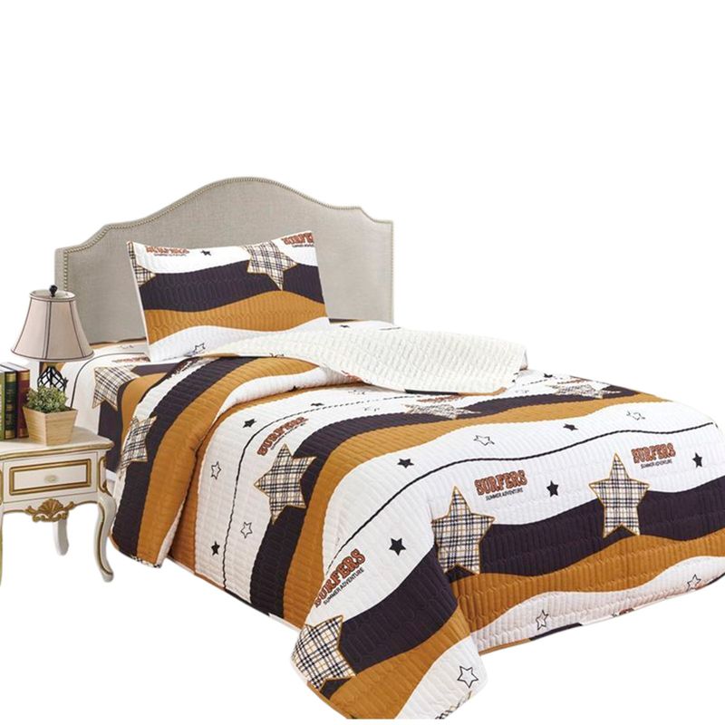 CASATEX - Set Cubrecama Delgado Tela con Reverso Cordero 1.5 Plz-C07