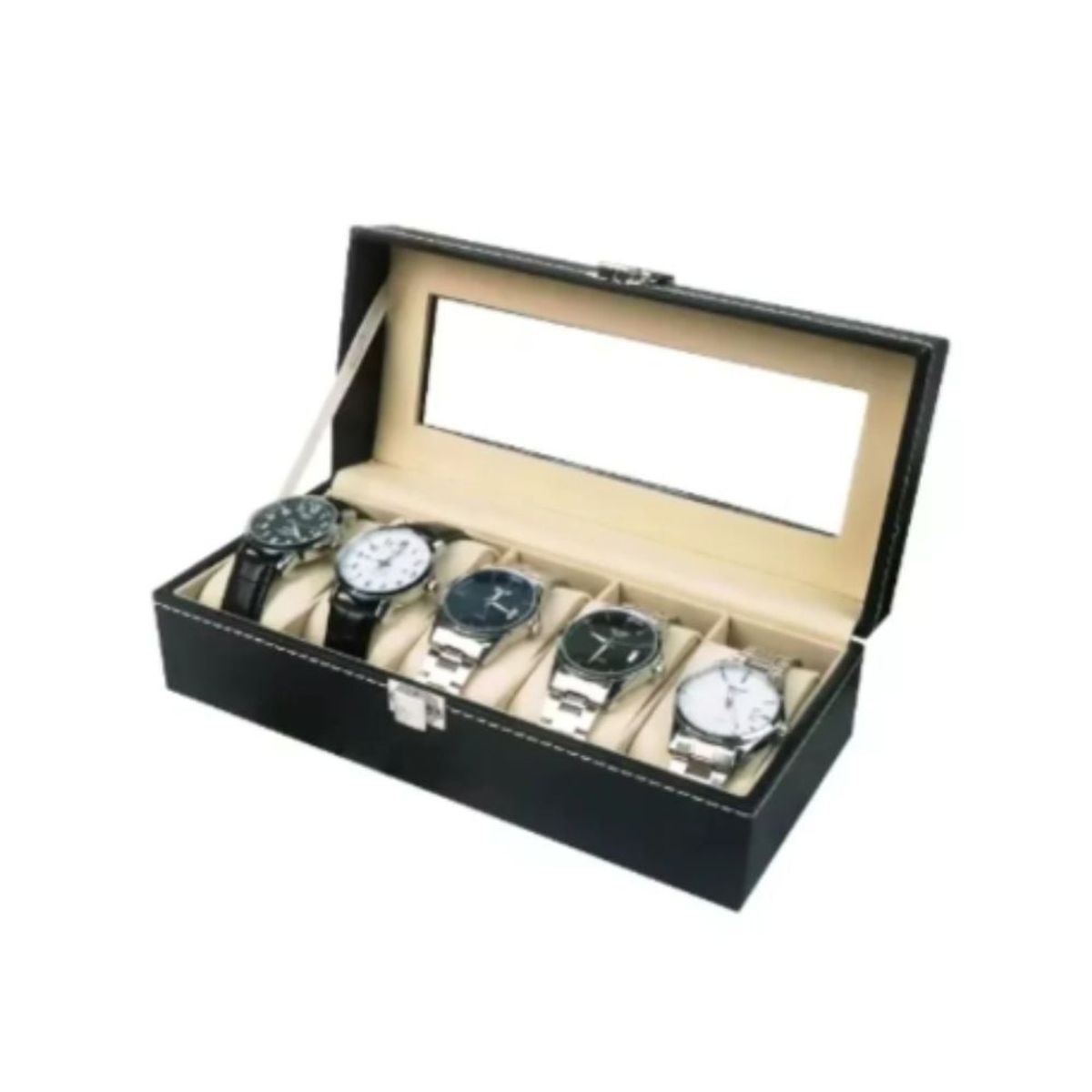 GENERICO - Caja Porta Relojes Cinco Espacios