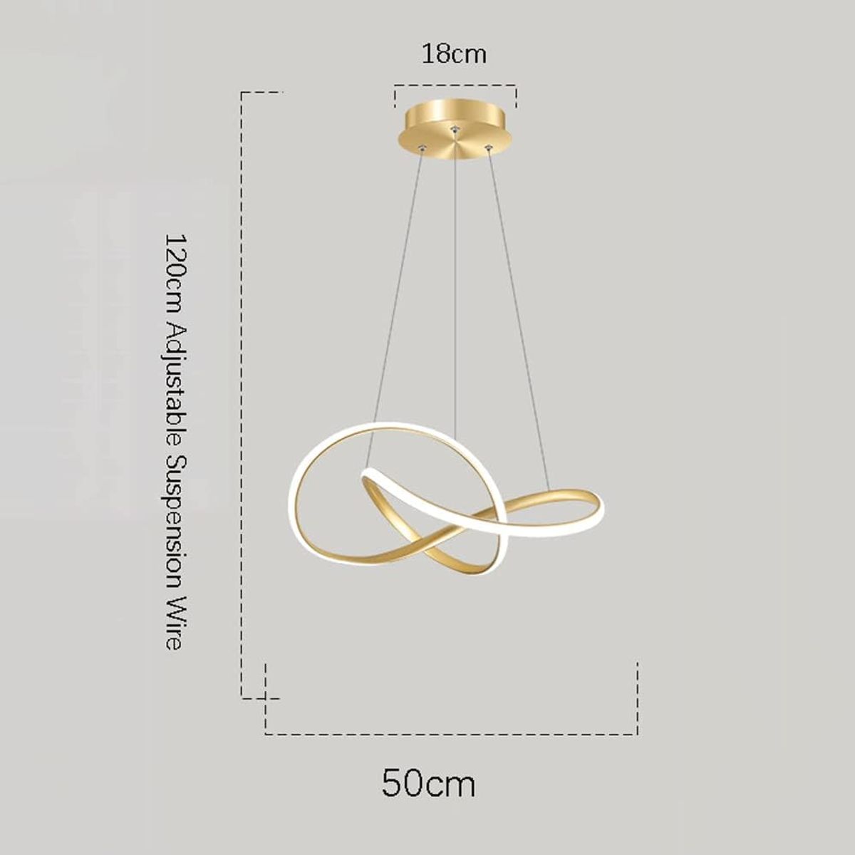 GENERICO - Lámpara Colgante Shiny Infinity Luz Cálida+Blanca+Intermedia