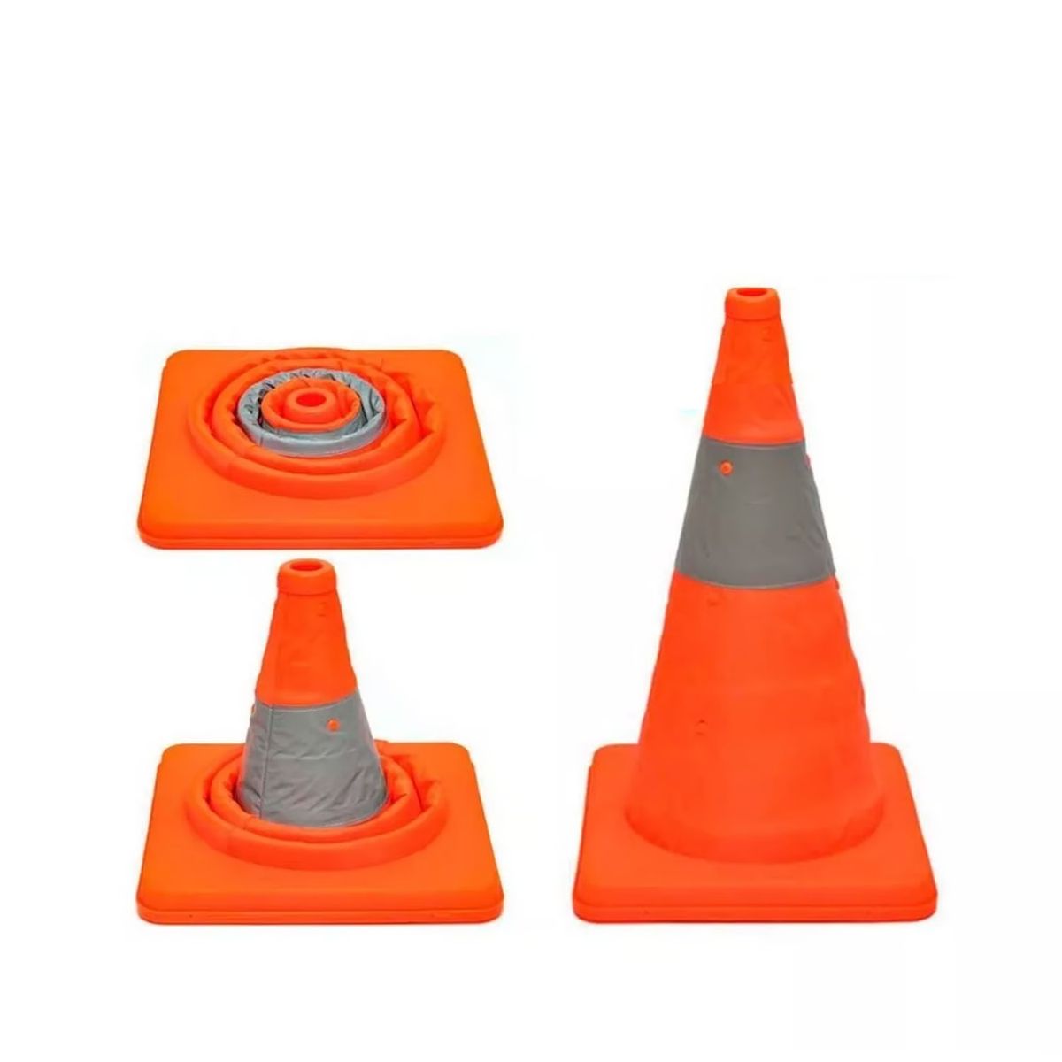 GENERICO - Cono Rebatible 70 cm de Seguridad Vial