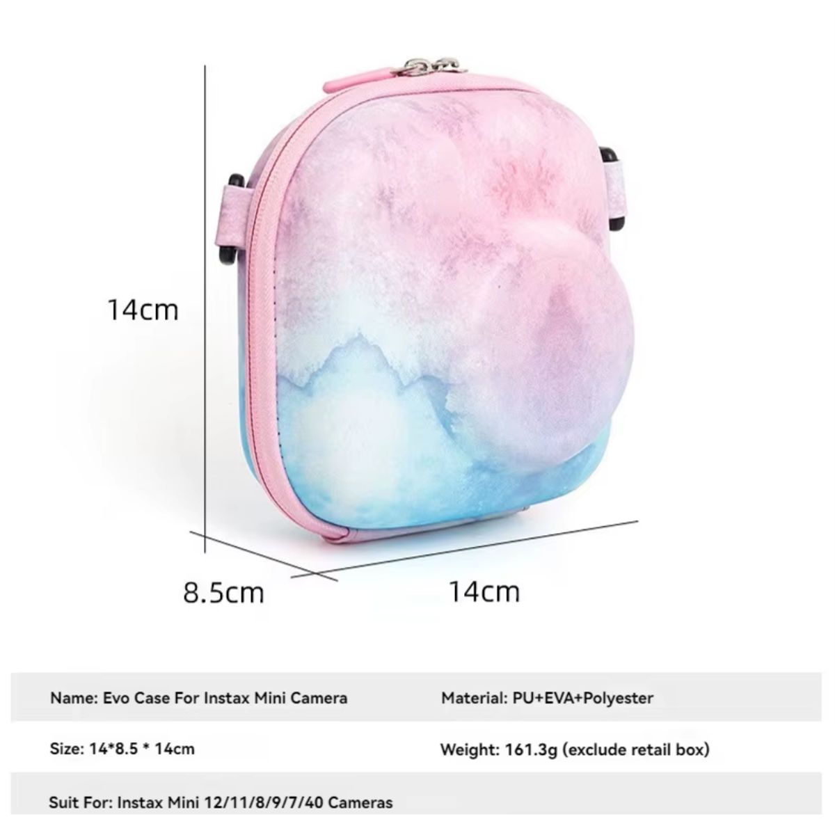 GENERICO - ESTUCHE UNIVERSAL PARA CÁMARA INSTAX MINI 8 - 9 -11 - 12