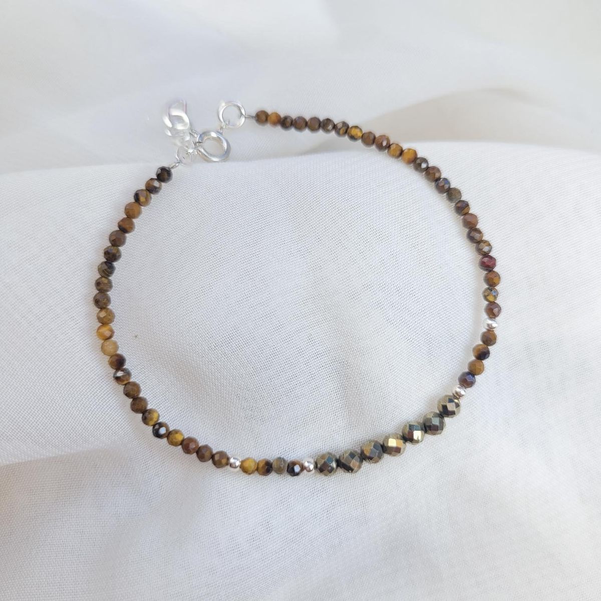 INTUERI - Pulsera Pirita + Ojo de tigre