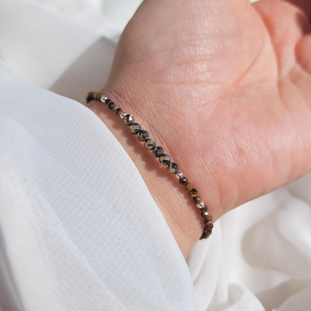 INTUERI - Pulsera Pirita + Ojo de tigre