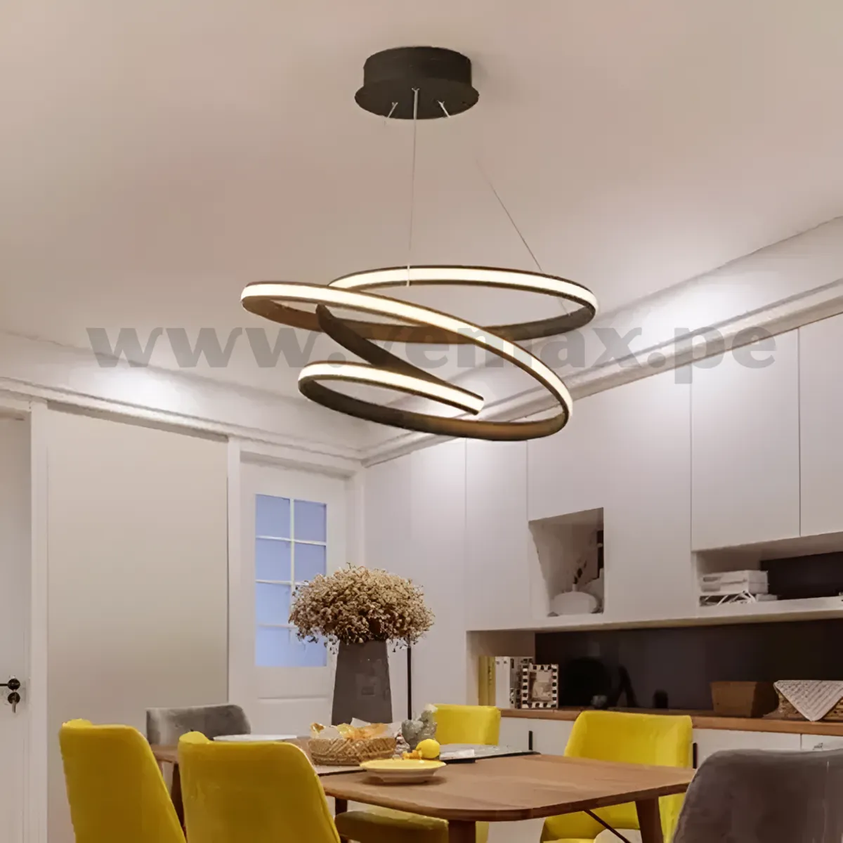 GENERICO - Lámpara Colgante Smart Led Cálida+Blanca+Intermedia