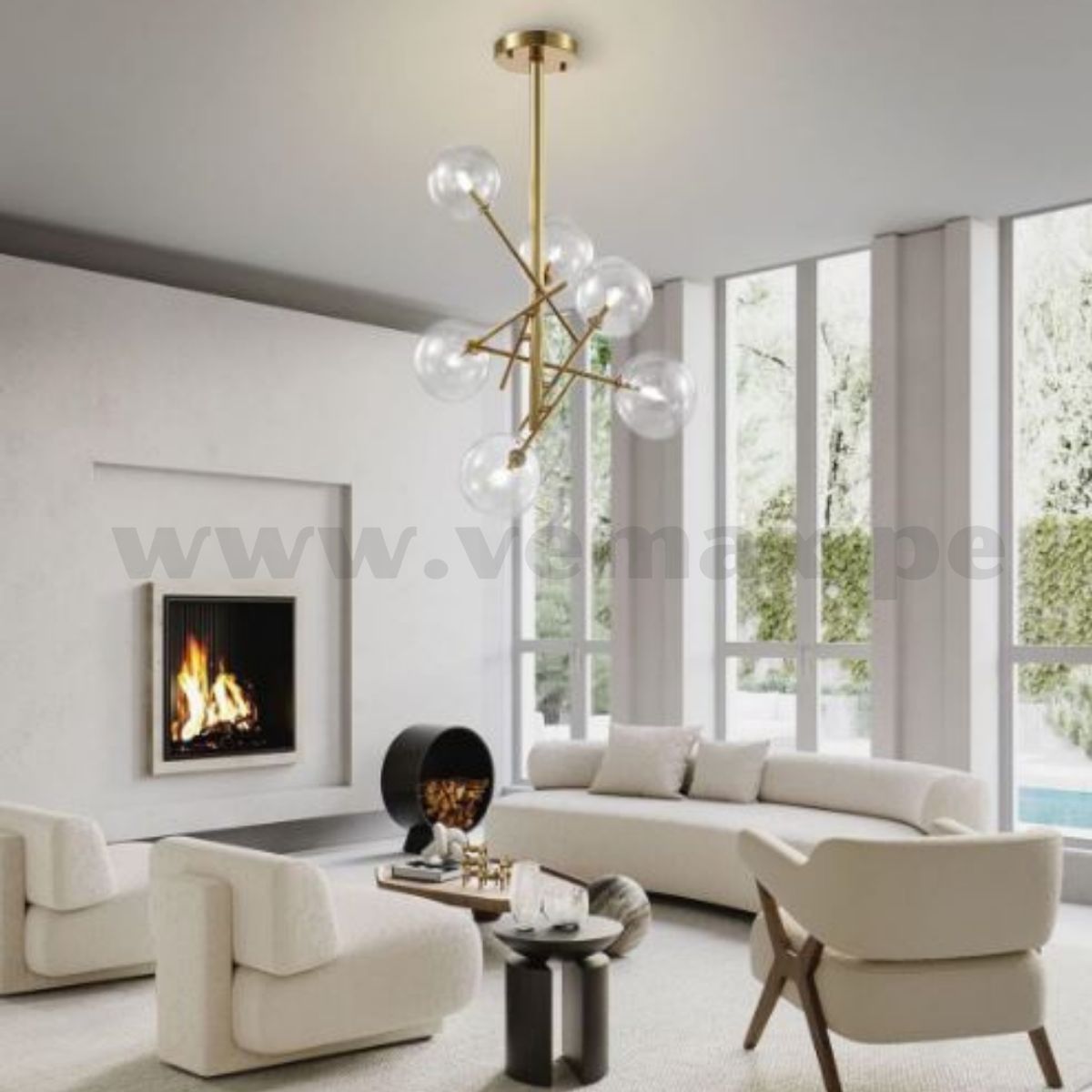 GENERICO - Lámpara Colgante Cooper Golden