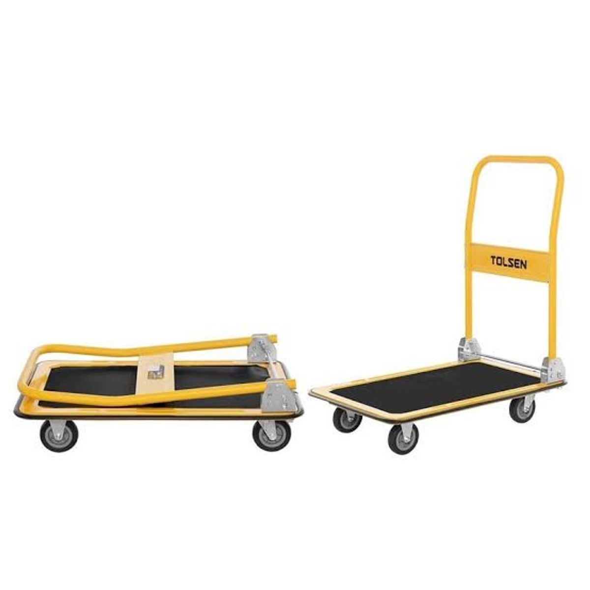 TOLSEN - Carro de Carga Plataforma Plegable (base metálica) 150 Kg.