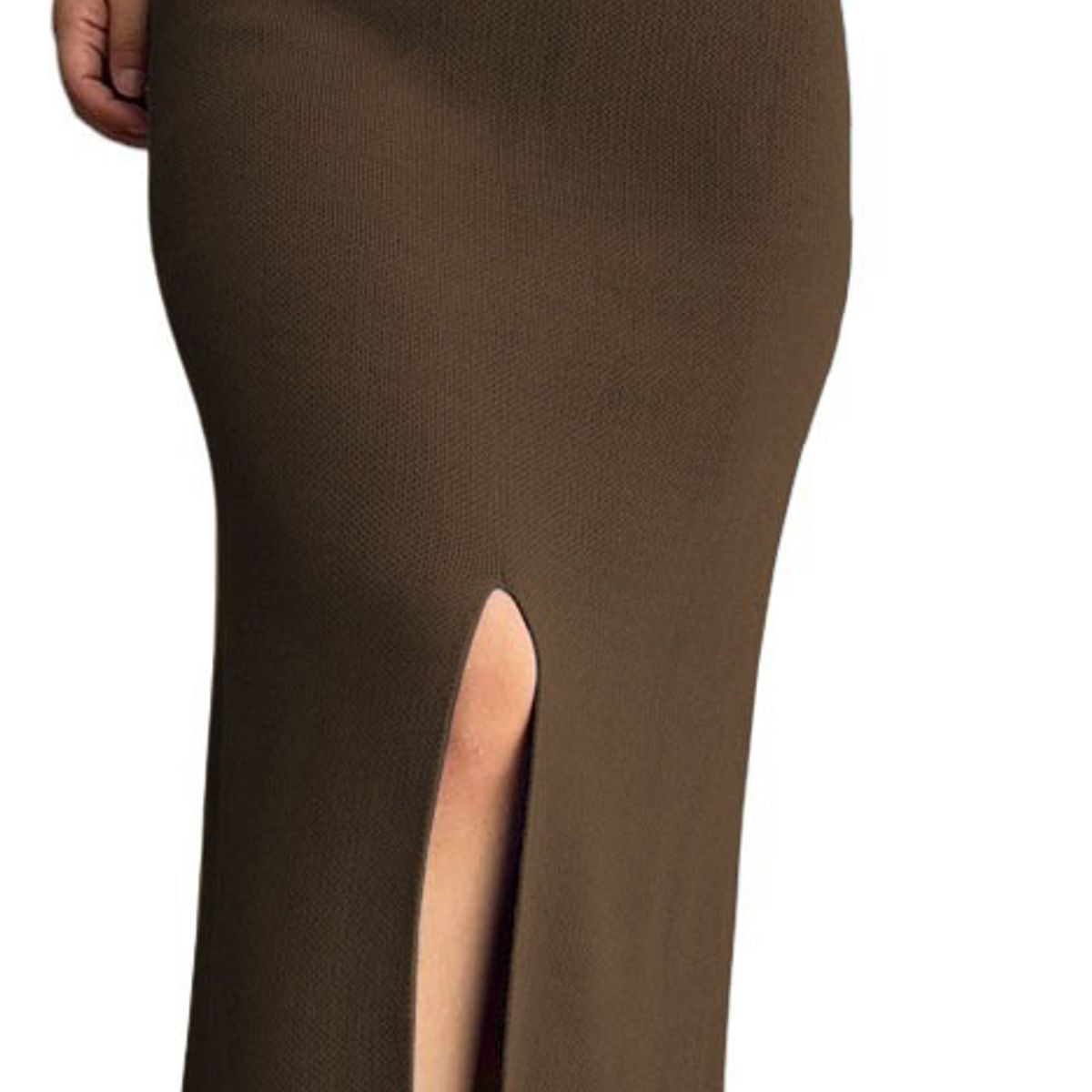 GENERICO - Falda En Hilo Miax Abertura 359G-25 Color Marron