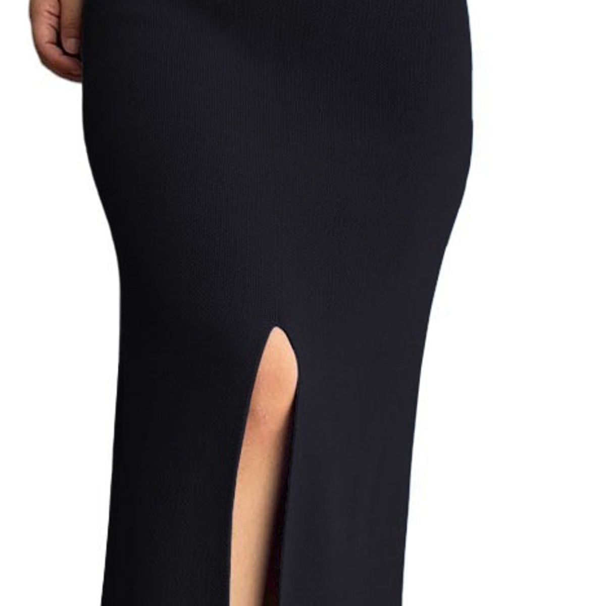 GENERICO - Falda En Hilo Miax Abertura 359G-25 Color Negro