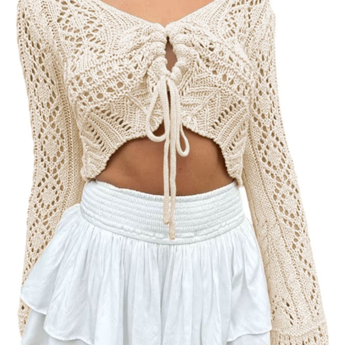 GENERICO - Sueter Mujer Hilo Jala Pita 359G-19 Color Beige