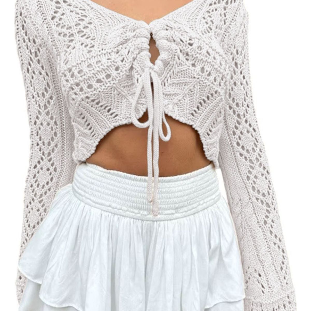 GENERICO - Sueter Mujer Hilo Jala Pita 359G-19 Color Blanco